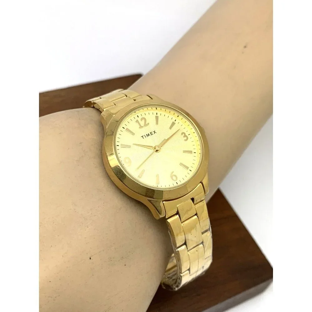 Timex Women's Watch TW2V36000 Quartz Gold Stainless Steel 32mm